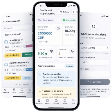 Basje Innovations mobile app interface